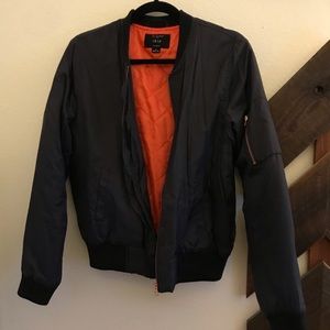 NWOT navy blue bomber jacket